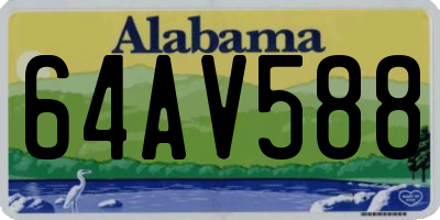 AL license plate 64AV588