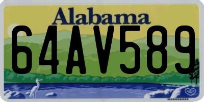 AL license plate 64AV589
