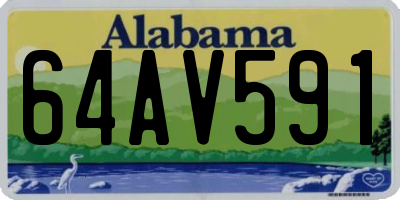 AL license plate 64AV591
