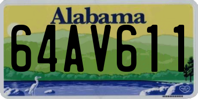 AL license plate 64AV611