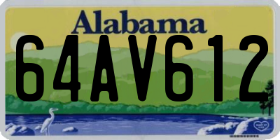 AL license plate 64AV612