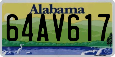 AL license plate 64AV617