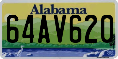 AL license plate 64AV620