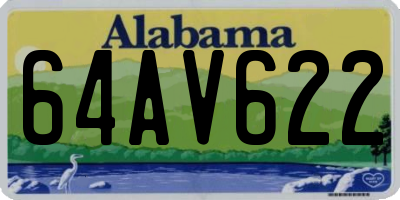AL license plate 64AV622