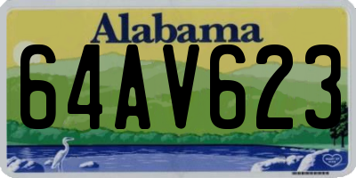 AL license plate 64AV623