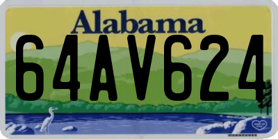 AL license plate 64AV624