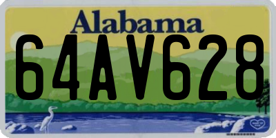 AL license plate 64AV628