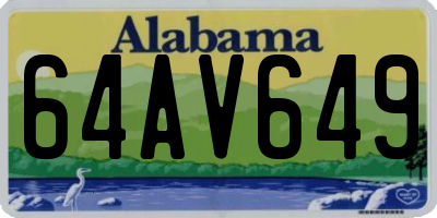 AL license plate 64AV649