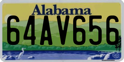 AL license plate 64AV656