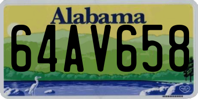 AL license plate 64AV658