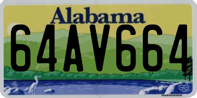 AL license plate 64AV664