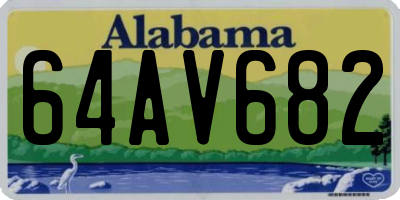 AL license plate 64AV682