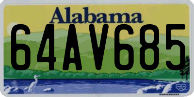 AL license plate 64AV685
