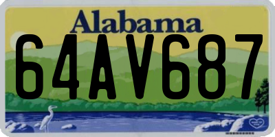 AL license plate 64AV687