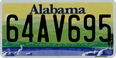 AL license plate 64AV695