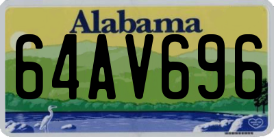 AL license plate 64AV696