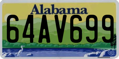 AL license plate 64AV699