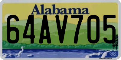 AL license plate 64AV705