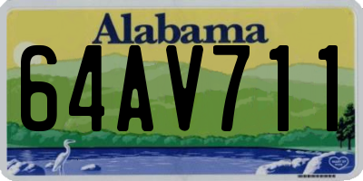 AL license plate 64AV711