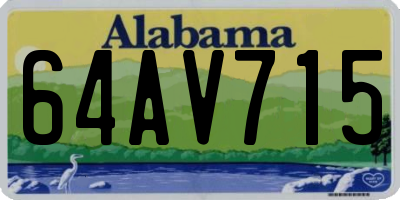 AL license plate 64AV715