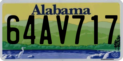 AL license plate 64AV717