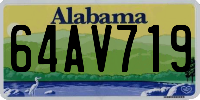 AL license plate 64AV719