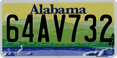 AL license plate 64AV732