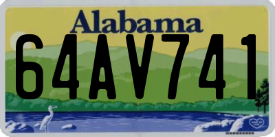 AL license plate 64AV741