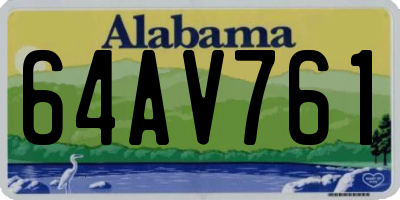 AL license plate 64AV761