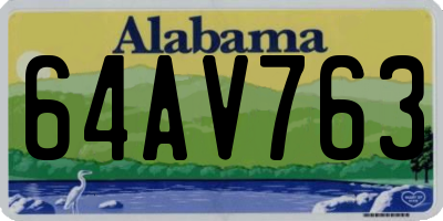 AL license plate 64AV763