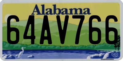 AL license plate 64AV766