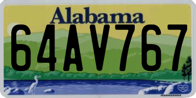 AL license plate 64AV767