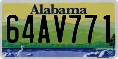 AL license plate 64AV771