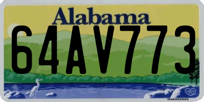 AL license plate 64AV773