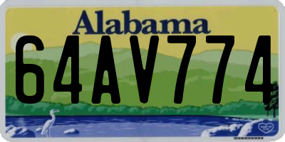 AL license plate 64AV774
