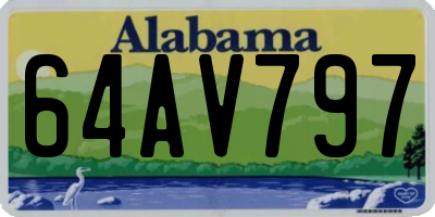 AL license plate 64AV797