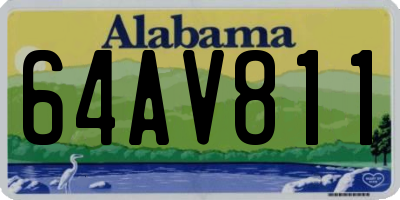 AL license plate 64AV811