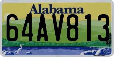 AL license plate 64AV813