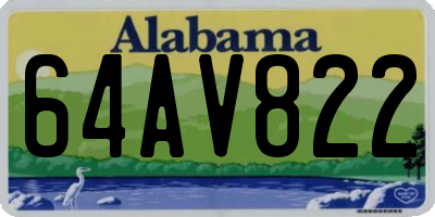 AL license plate 64AV822