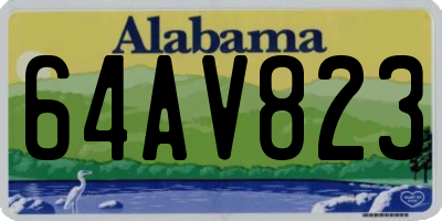 AL license plate 64AV823