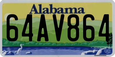 AL license plate 64AV864
