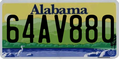 AL license plate 64AV880