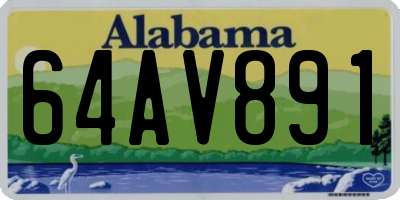AL license plate 64AV891
