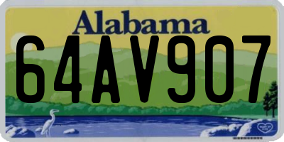AL license plate 64AV907