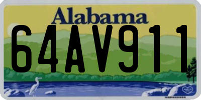 AL license plate 64AV911