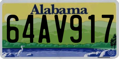 AL license plate 64AV917