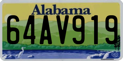 AL license plate 64AV919