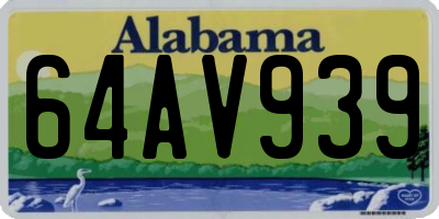AL license plate 64AV939