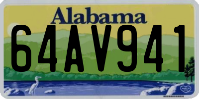 AL license plate 64AV941