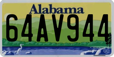 AL license plate 64AV944